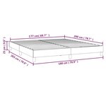 vidaXL Cadre de lit sans matelas crème 180x200 cm similicuir