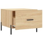 vidaXL Table basse Chêne sonoma 50x50x40 cm Bois d'ingénierie