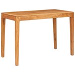vidaXL Table de salle à manger Marron 110 x 55 x 76 cm