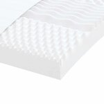 vidaXL Matelas en mousse blanc 160x220 cm 7 zones dureté 20 ILD