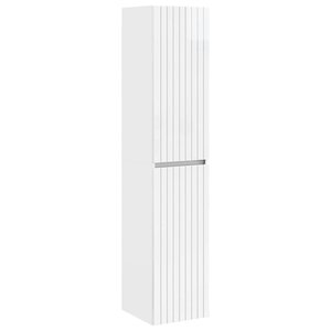 vidaXL Cabinet de Salle de Bain Mural Blanc brillant