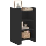 vidaXL Buffet noir 45x35x75 cm bois d’ingénierie