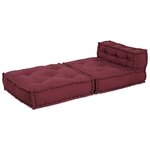 vidaXL Canapé modulaire marron 70x70x54 tissu