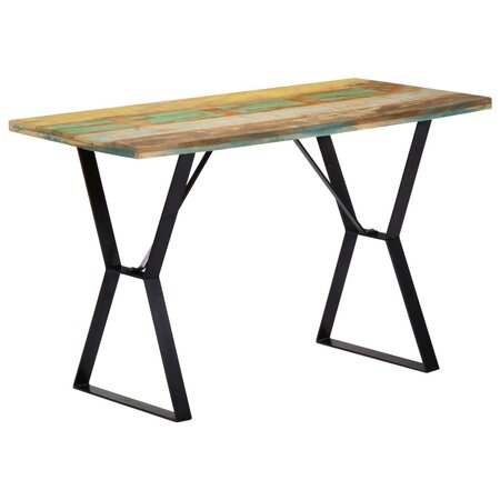 vidaXL Table de salle à manger 120x60x76cm Bois de récupération massif