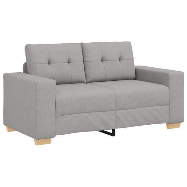 Canapé loveseat vidaXL gris nuage 120 cm en tissu