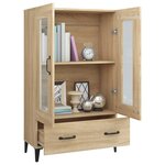 vidaXL Buffet haut Chêne sonoma 70x31x115 cm Bois d'ingénierie