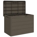 vidaXL Boîte à coussins d'extérieur brun 77 5x44 5x53 cm polypropylène