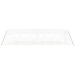 vidaXL Serre avec cadre en acier blanc 32 m² 8x4x2 m