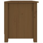 vidaXL Banc à chaussures Marron miel 70x38x45 5 cm Pin massif