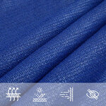 vidaXL Voile d'ombrage 160 g/m² triangulaire bleu 4x5x6 8 m PEHD