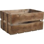 Caisse en bois vieilli (lot de 3)