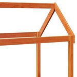 vidaXL Lit de jour avec toit cire marron 80x200 cm bois massif de pin
