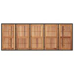 vidaXL Ensemble de salle à manger pour jardin 11 Pièces Noir Poly rotin