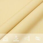 vidaXL Voile d'ombre Sable 6 x 2 5 m 100   polyester Oxford