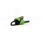 GREENWORKS Tronçonneuse électrique GD60CS40K2 - 60 V - 40 cm - 1 batterie + 1 chargeur - Vert