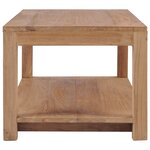 vidaXL Table basse 100x50x40 cm bois de teck massif