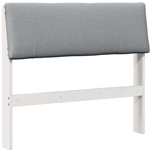vidaXL Tête de lit capitonnée Gris clair 100 cm Pin massif
