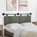 vidaXL Tête de lit suspendue Tissu en velours côtelé