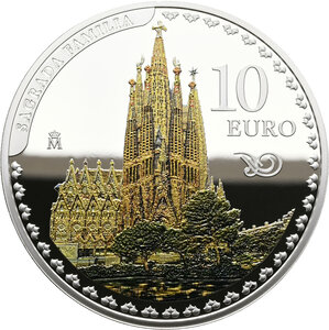 Monnaie SAGRADA FAMILIA Antoni Gaudi Argent 10€ Euro Spain 2026