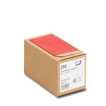 Boîte de 250 pochettes cadeau kraft rouges 70x120  60 g/m² gpv