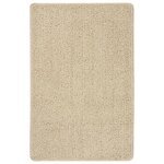 vidaXL Tapis shaggy antidérapant Crème 200x290 cm
