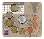 Coffret série euro BU Slovaquie 2021 (première frappe de la monnaie Tchécoslovaque)