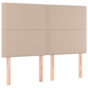 vidaXL Têtes de lit 4 Pièces Cappuccino 72x5x78/88 cm Similicuir