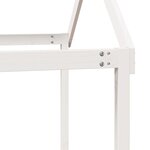 vidaXL Lit superposé avec toit blanc 90x200 cm bois de pin massif
