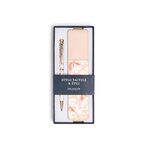 Stylo Tactile avec Etui Office Chic - Plusieurs Motifs - Fleurs Taupe - Draeger