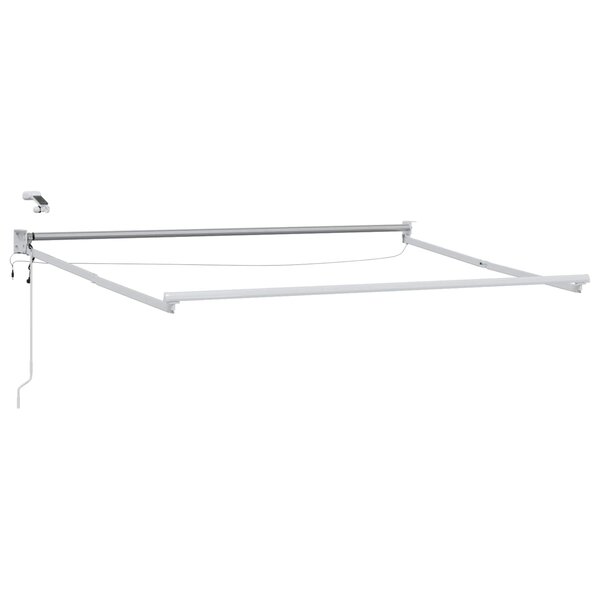vidaXL Cadre de store rétractable électrique Blanc 3 x 2 m Aluminium
