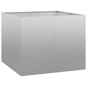 vidaXL Jardinière 100x100x80 cm acier galvanisé