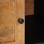 vidaXL Table basse avec étagère Marron clair 100 x 54 x 40 cm