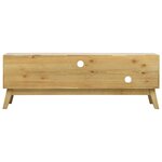 vidaXL Meuble TV Marron sculpté 120x30x42 cm Bois