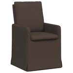 vidaXL Chaises de salle à manger 2 pc Lin Gris foncé 57 x 67 x 98 cm
