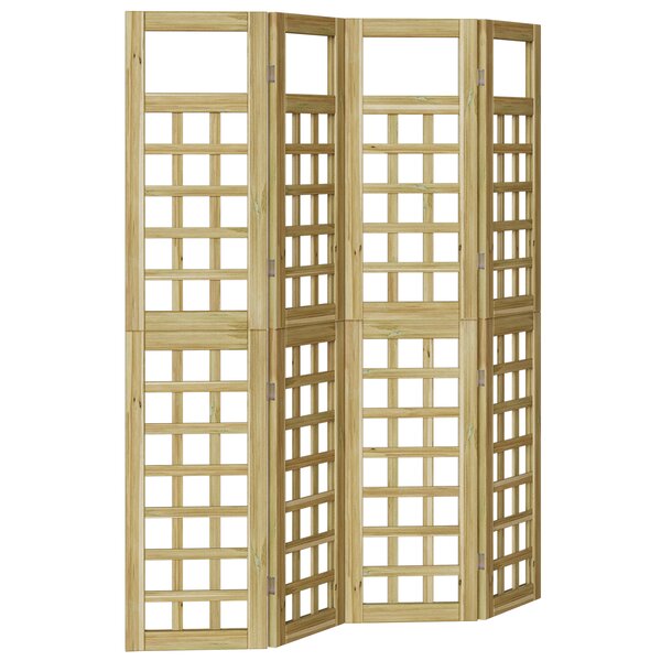 vidaXL Écran d'intimité extérieur – 4 panneaux  en pin traité