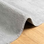 vidaXL Tapis doux à poils moyens et lavable HUARTE Gris 80 x 500 cm