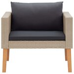 Salon de jardin meuble d'extérieur ensemble de mobilier 4 pièces avec coussins résine tressée beige 02_0016174