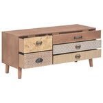 vidaXL Meuble TV avec 5 tiroirs 90x30x40 cm Bois de pin massif