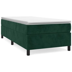vidaXL Cadre de lit vert foncé 90x190 cm velours
