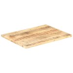 vidaXL Dessus de table Bois de manguier solide 25-27 mm 90x70 cm