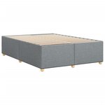 vidaXL Cadre de lit sans matelas gris clair 160x200 cm tissu