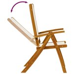 vidaXL Ensemble à Manger de jardin 7Pièces bois d'acacia solide textilène