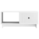 vidaXL Table basse Blanc 90 x 50 x 40 cm Bois d'ingénierie