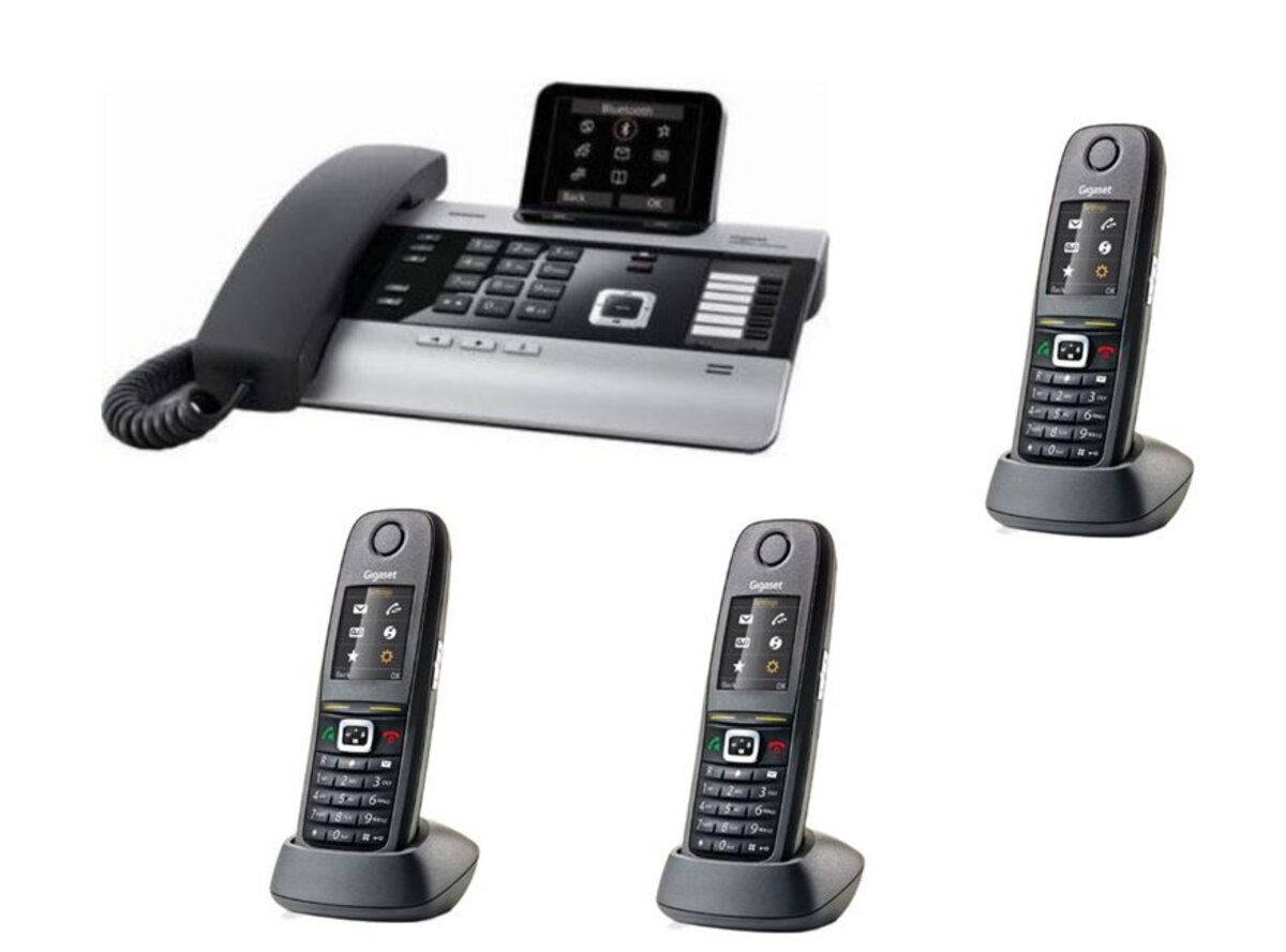 Gigaset R650h Pro Téléphone Dect Identification De L'appelant Noir