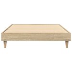 vidaXL Cadre de lit sans matelas chêne sonoma 100x200 cm