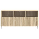 vidaXL Meuble TV Chêne Sonoma 102 x 34 5 x 50 cm Bois d'ingénierie