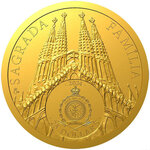 Pièce de monnaie en Or 25 Dollars g 15.56 Millésime 2024 Famous Artists ANTONI GAUDÍ