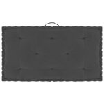 vidaXL Coussins de plancher de palette 7 Pièces Anthracite Coton