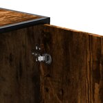 vidaXL Banc à chaussures chêne fumé bois d'ingénierie et métal