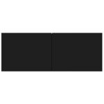 vidaXL Meubles TV 4 Pièces Noir 80x30x30 cm Bois d'ingénierie